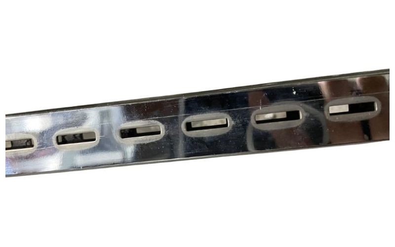 1"方管雙面孔-管徑2.5cm-電鍍(037)