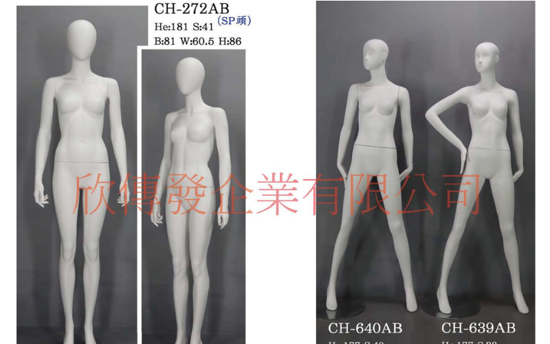 女全身模特兒(268)-有頭