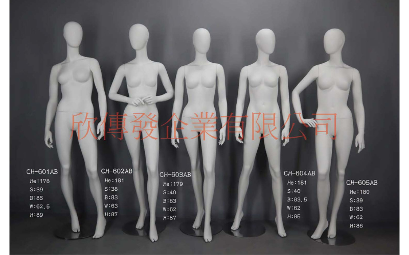 女全身模特兒(268)-有頭