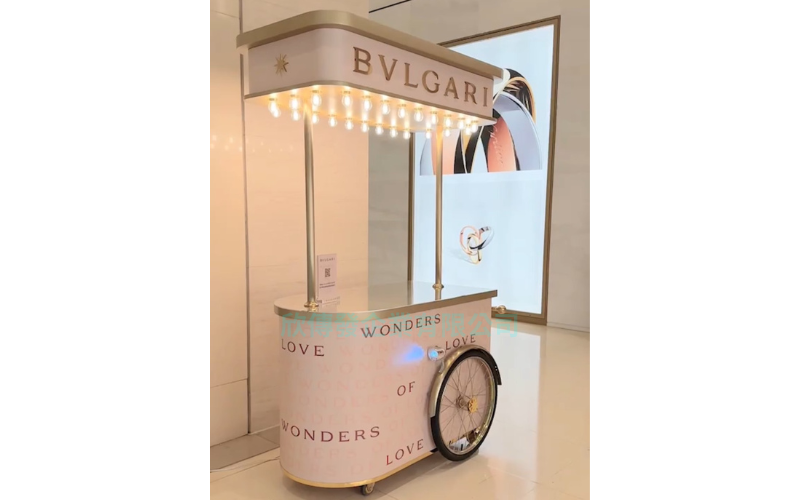客製-百貨精品專櫃展示攤車