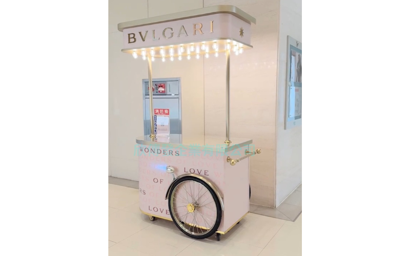 客製-百貨精品專櫃展示攤車