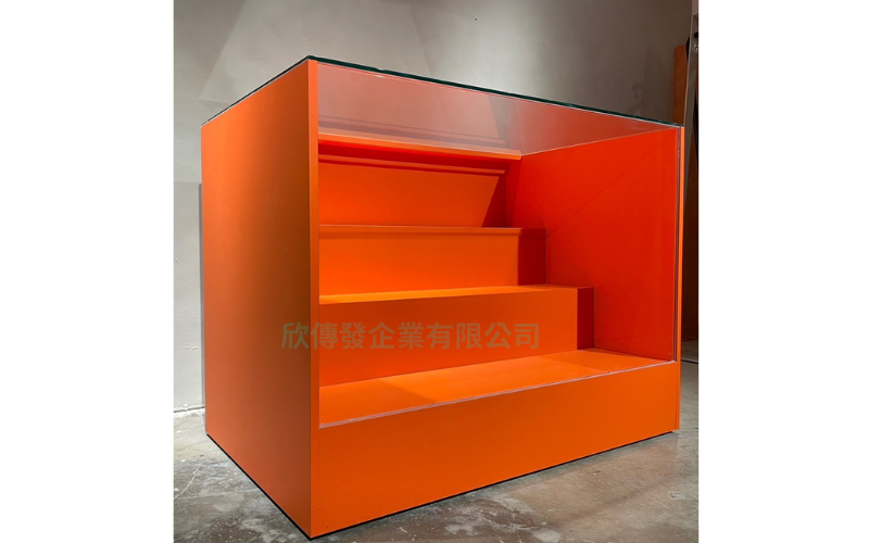 客製-梯形玻璃展示收納櫃