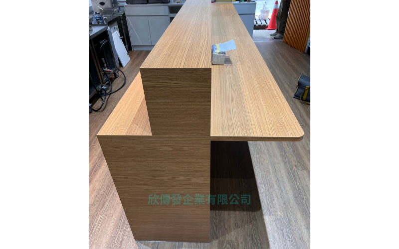 客製-貼皮木作吧台收納餐桌