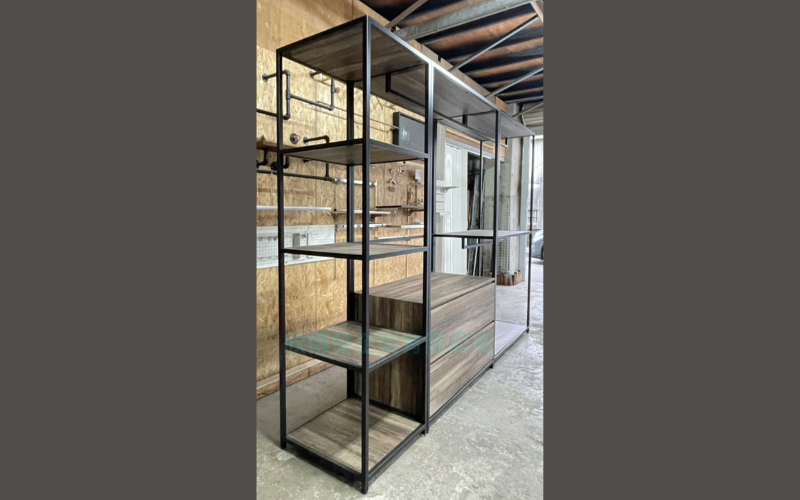 客製-烤漆邊框陳列展示架