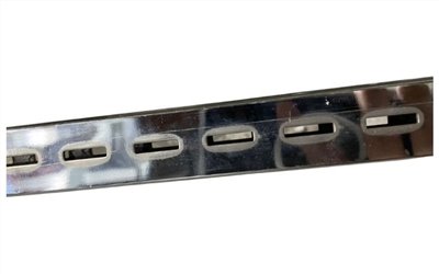 1"方管雙面孔-管徑2.5cm-電鍍(037)