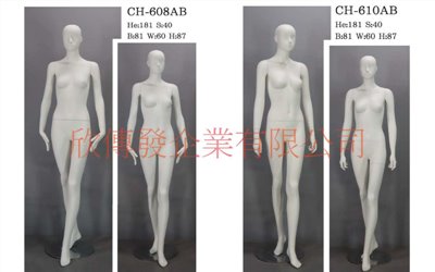 女全身模特兒(268)-有頭