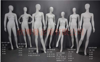 女全身模特兒(268)-有頭