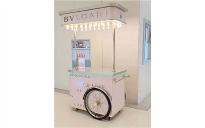 客製-百貨精品專櫃展示攤車