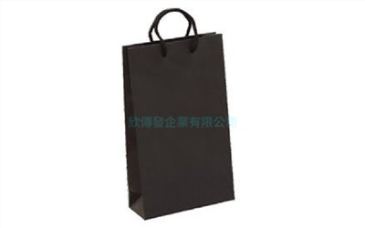 紙袋 -4K長 黑色無印 072  