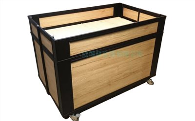 黑框直角木板型摺疊花車(245)