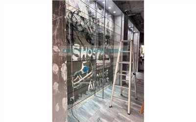 客製-壁櫃玻璃層板展示架